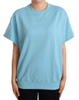 Dolce & Gabbana Elegant Blue Crew Neck Cotton Top