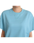 Dolce & Gabbana Elegant Blue Crew Neck Cotton Top