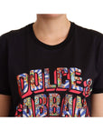 Dolce & Gabbana Elegant Black Cotton Logo Tee