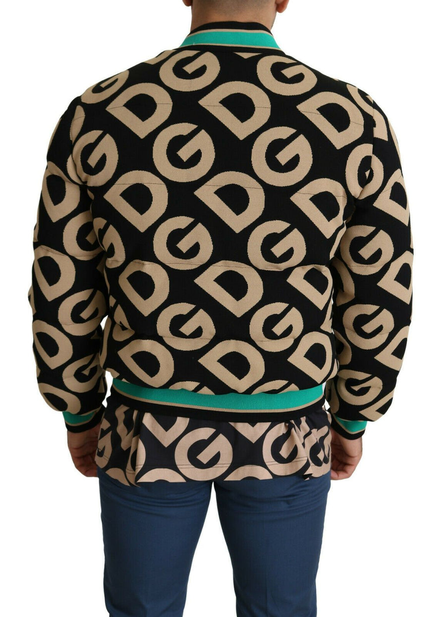 Dolce & Gabbana Iconic Printed Bomber Jacket – Exquisite Design