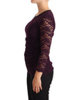 Dolce & Gabbana Elegant Sheer Lace Long Sleeve Blouse
