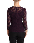 Dolce & Gabbana Elegant Sheer Lace Long Sleeve Blouse