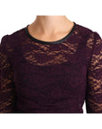 Dolce & Gabbana Elegant Sheer Lace Long Sleeve Blouse