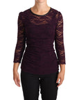 Dolce & Gabbana Elegant Sheer Lace Long Sleeve Blouse