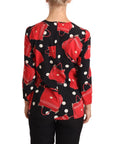 Dolce & Gabbana Elegant Sicily Bag Print Blouse