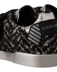 Dolce & Gabbana Silver Elegance Leather Sneakers