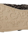 Dolce & Gabbana Silver Elegance Leather Sneakers