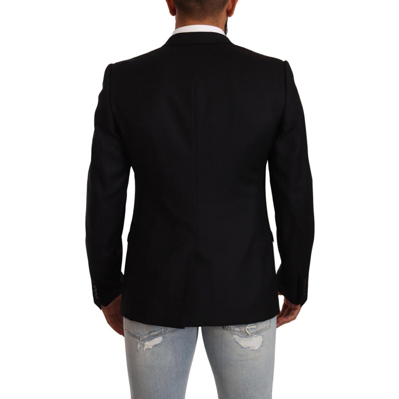 Dolce &amp; Gabbana Exclusive Black Virgin Wool Blazer