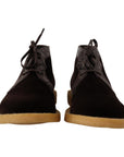 Dolce & Gabbana Exotic Caiman Leather Ankle Boots in Brown