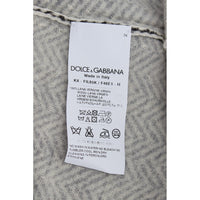 Dolce & Gabbana Elegant Black and White Wool Cardigan