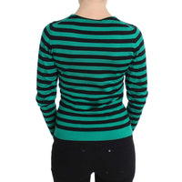 Dolce & Gabbana Elegant Striped Cashmere Silk Sweater