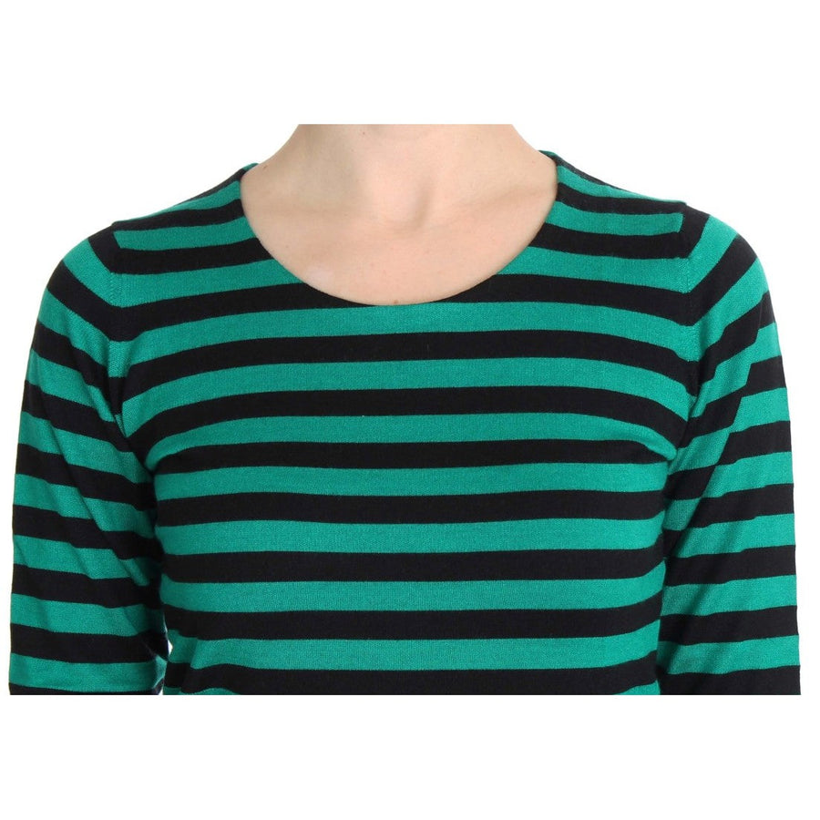 Dolce & Gabbana Elegant Striped Cashmere Silk Sweater