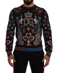 Dolce & Gabbana Elegant Bordeaux Cashmere Crewneck Sweater