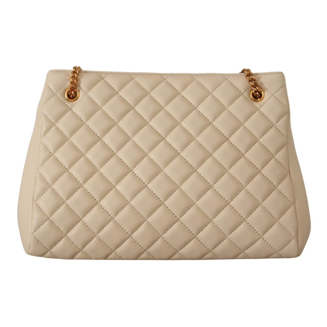 Versace Elegant Quilted Nappa Leather Tote