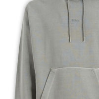 Hugo Boss Elegant Grey Cotton Hooded Sweatshirt