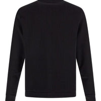 Hugo Boss Elegant Black Cotton Round Neck Sweatshirt