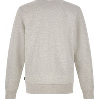 Hugo Boss Elegant Grey Round Neck Cotton Sweatshirt