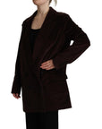 Dolce & Gabbana Elegant Burgundy Double-Breasted Trench Coat