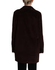 Dolce & Gabbana Elegant Burgundy Double-Breasted Trench Coat