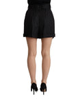 Dolce & Gabbana Elegant High-Waisted Striped Bermuda Shorts