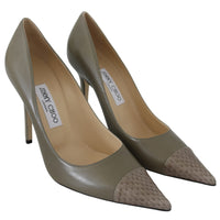 Jimmy Choo Elegant Pebble Green Pointed Toe Pumps