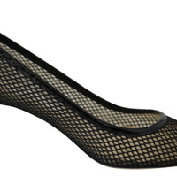 Jimmy Choo Chic Patent Mesh Pointed Pumps