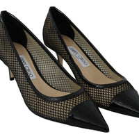 Jimmy Choo Chic Patent Mesh Pointed Pumps