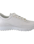 Jimmy Choo Elegant White Leather Sneakers
