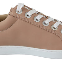 Jimmy Choo Powder Pink Nappa Leather Sneakers