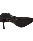 Dolce & Gabbana Elegant Black Lace Stiletto Pumps