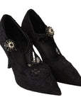 Dolce & Gabbana Elegant Black Lace Stiletto Pumps