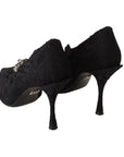 Dolce & Gabbana Elegant Black Lace Stiletto Pumps