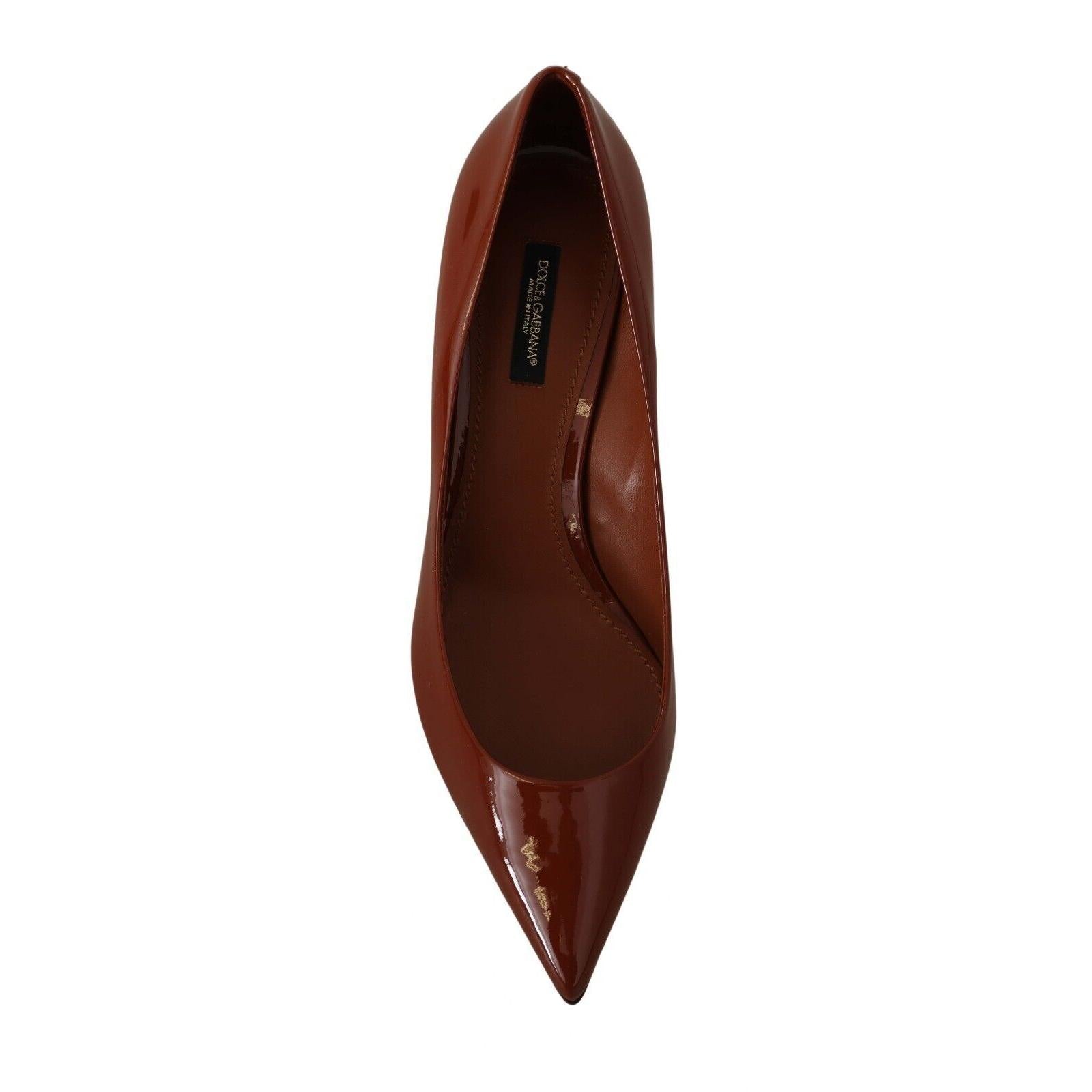 Dolce &amp; Gabbana Elegant Patent Leather Heels Pumps