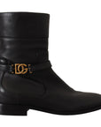 Dolce & Gabbana Elegant Leather Biker Boots