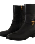 Dolce & Gabbana Elegant Leather Biker Boots