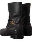 Dolce & Gabbana Elegant Leather Biker Boots