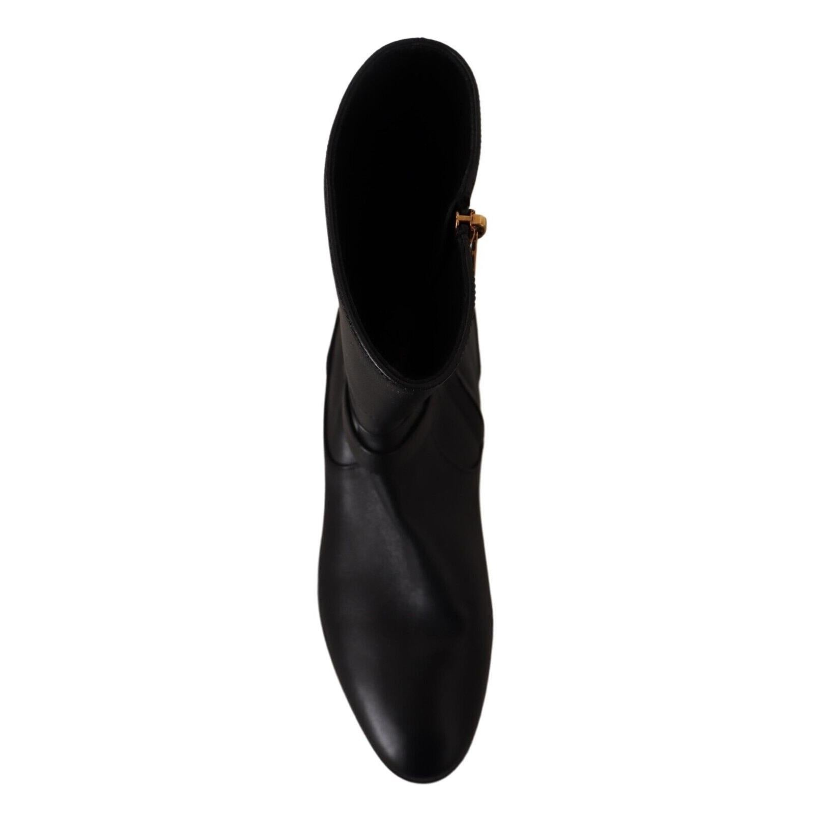 Dolce &amp; Gabbana Elegant Leather Biker Boots