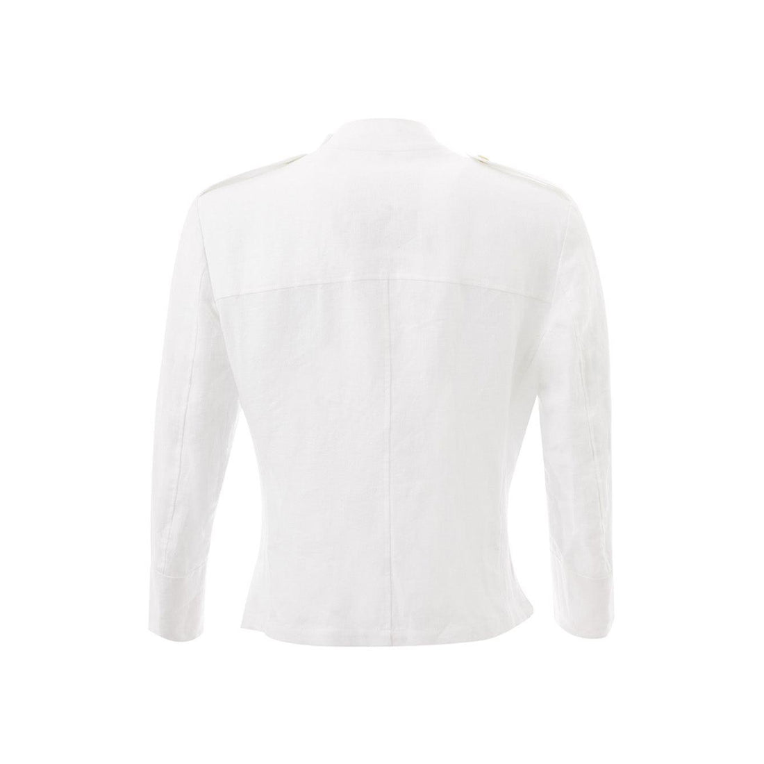 Sealup Elegant White Linen Saharan Jacket