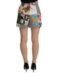 Dolce & Gabbana Floral High Waist Hot Pants Shorts