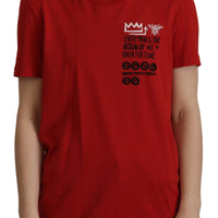 Dolce & Gabbana Elegant Red Crewneck Cotton Tee