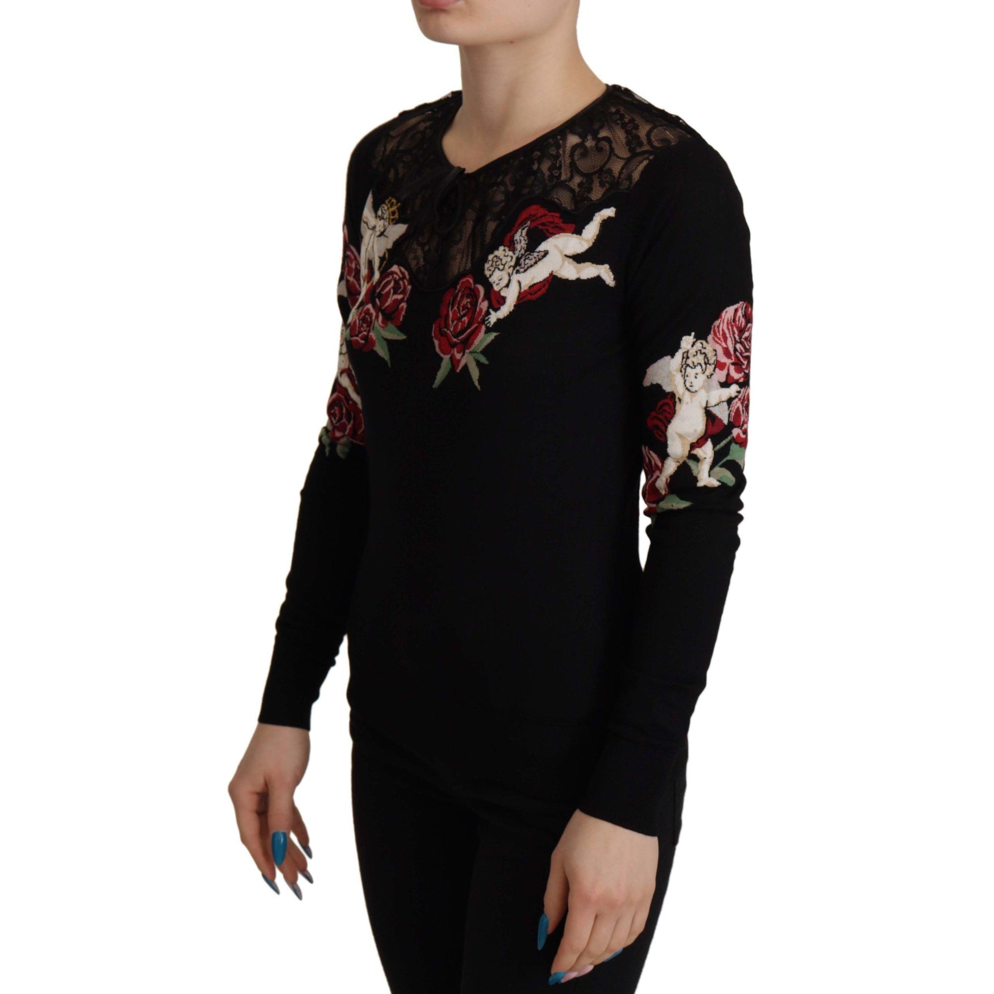 Dolce &amp; Gabbana Embroidered Angel Cardigan Sweater