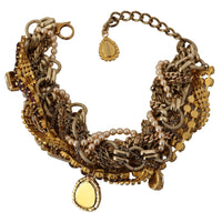 Dolce & Gabbana Sicilian Sparkle Gold-Tone Statement Necklace