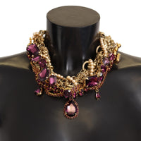 Dolce & Gabbana Sicilian Sparkle Gold-Tone Statement Necklace