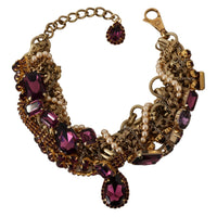 Dolce & Gabbana Sicilian Sparkle Gold-Tone Statement Necklace