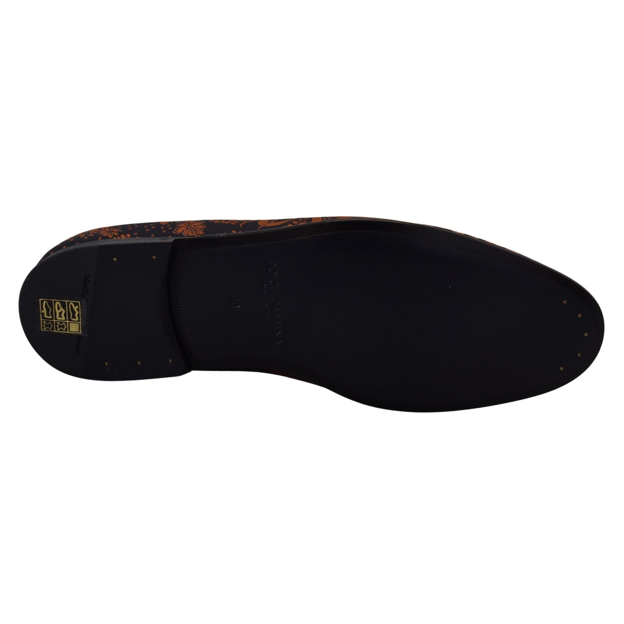 Dolce &amp; Gabbana Elegant Floral Slip-On Loafers