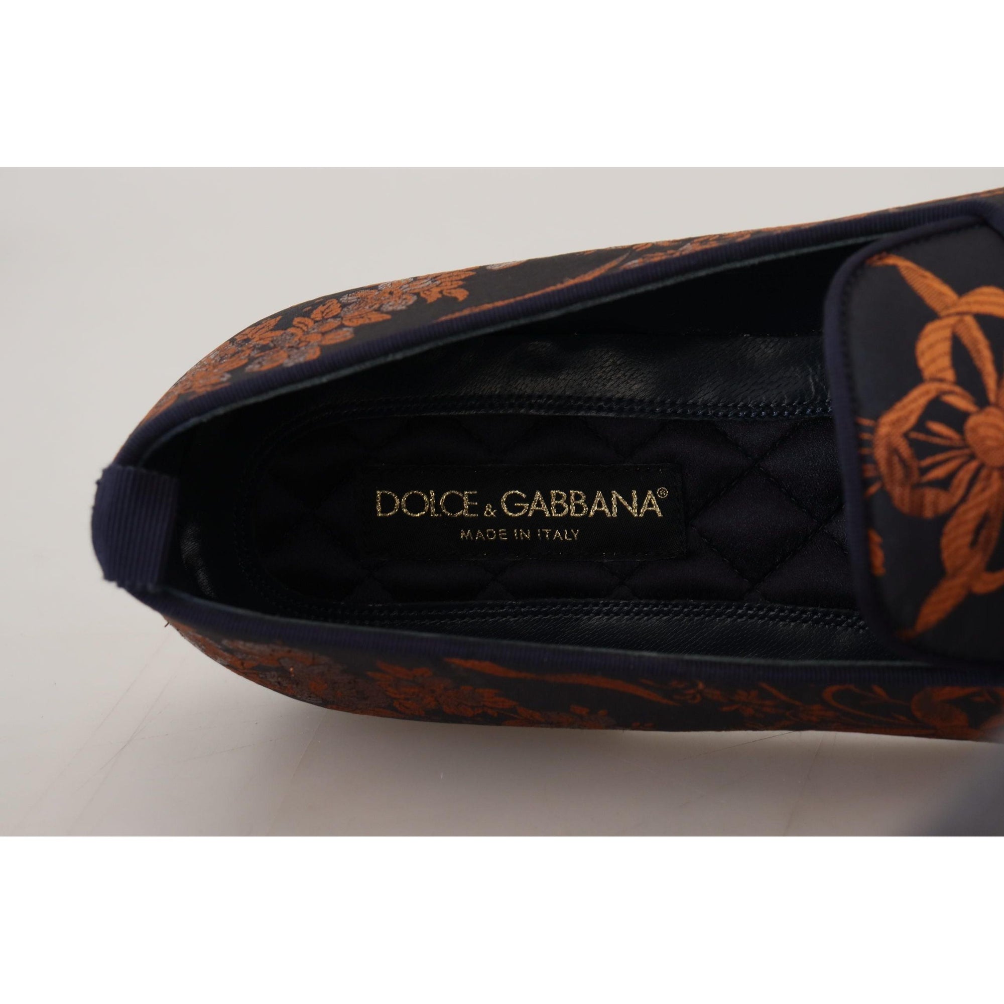 Dolce &amp; Gabbana Elegant Floral Slip-On Loafers