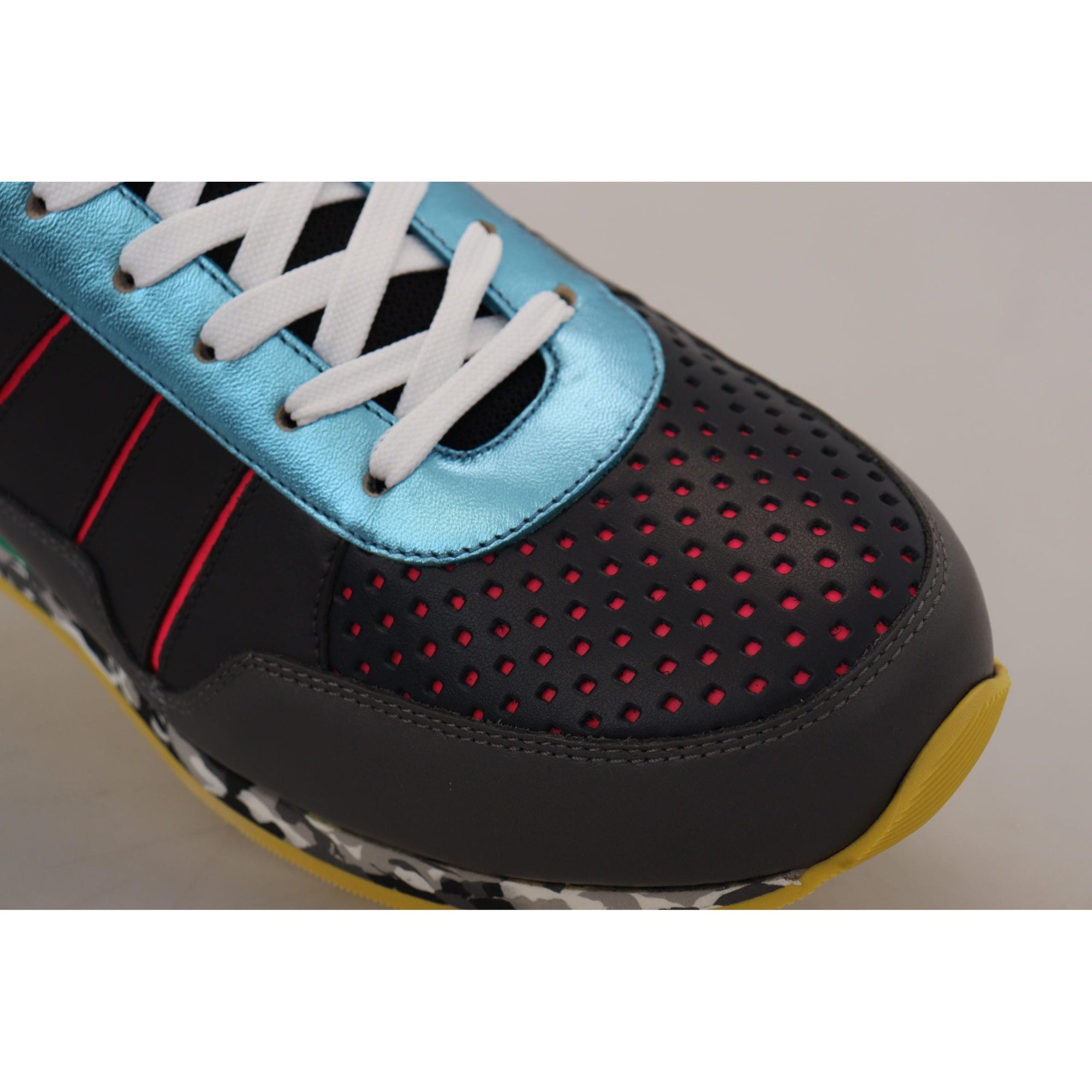 Dolce &amp; Gabbana Multicolor Leather-Blend Low Top Sneakers