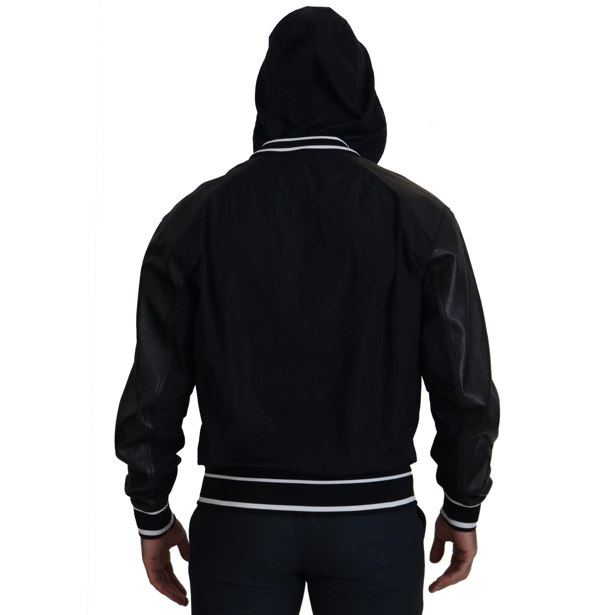 Dolce &amp; Gabbana Elegant Black Bomber Blouson Jacket