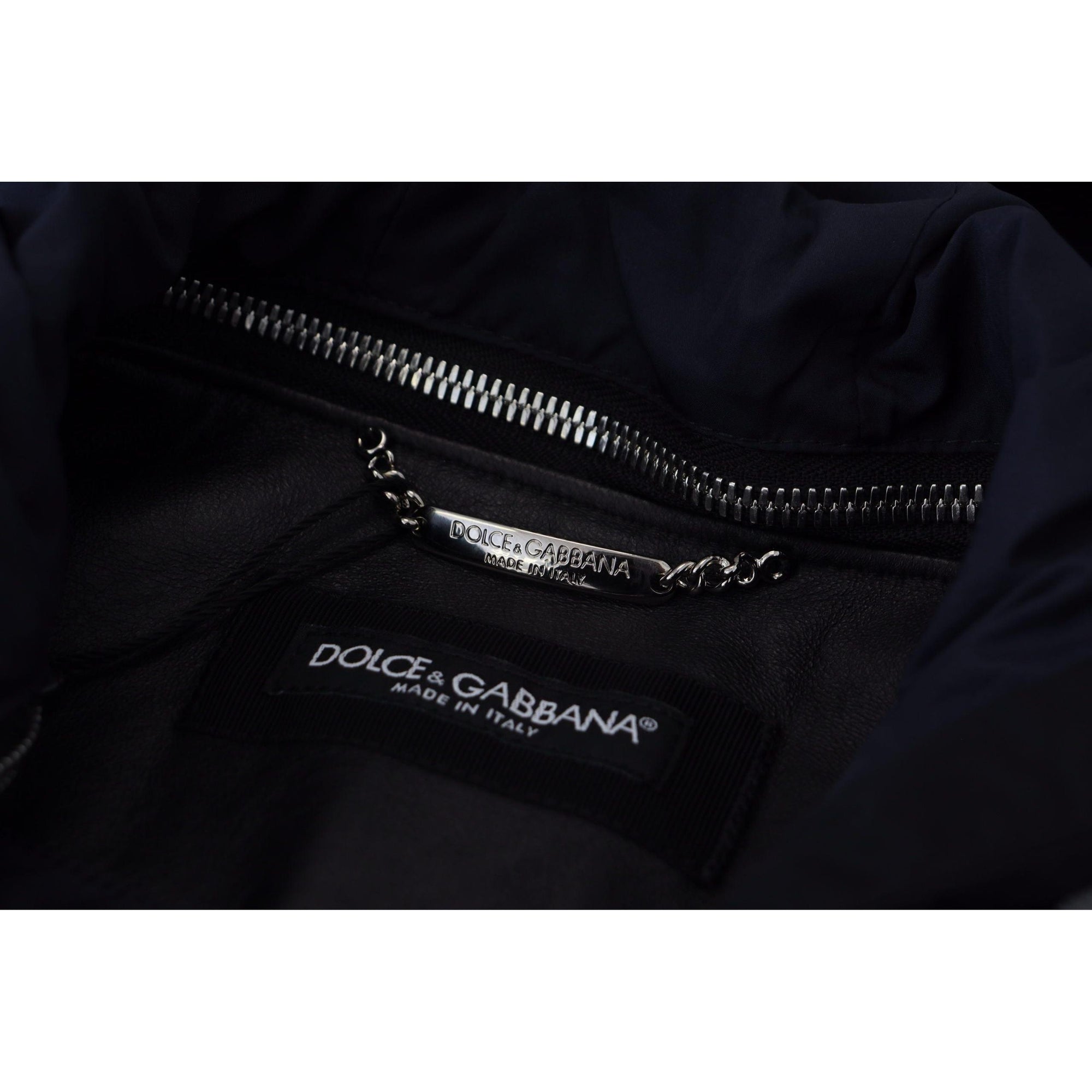 Dolce &amp; Gabbana Elegant Black Bomber Blouson Jacket