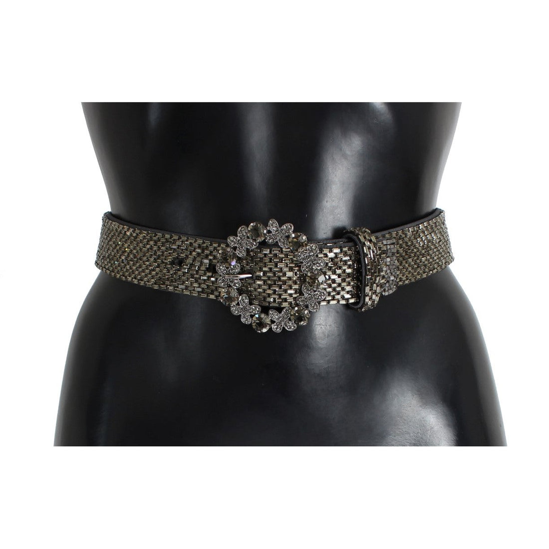 Dolce & Gabbana Embellished Sequined Wide Waist Belt